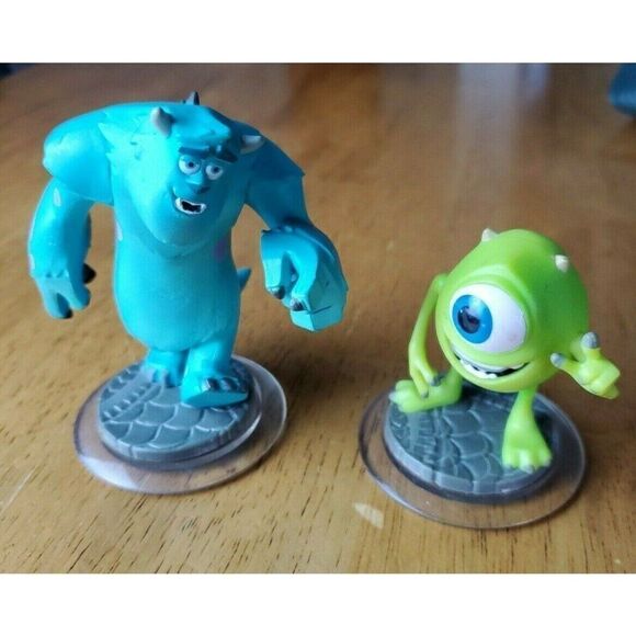 Disney Infinity Monsters Inc Figures Mike Wazowski’s & Sully Lot Of 2 - Picture 1 of 7